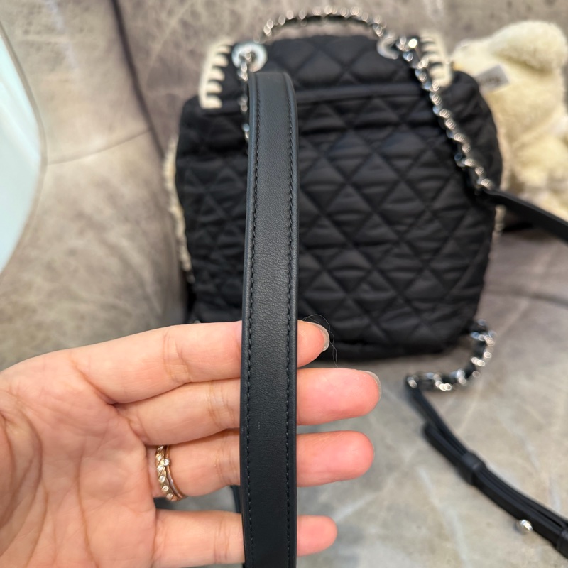 香奈兒羊羔毛後背包-20