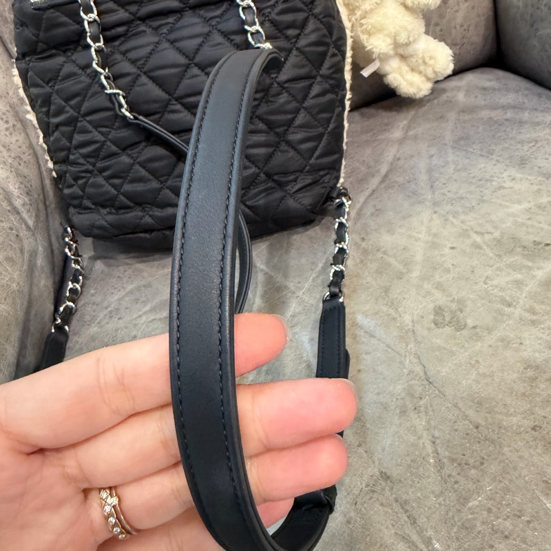 香奈兒羊羔毛後背包-21