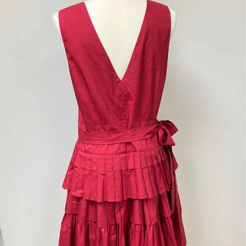 《新歡舊愛》正品MARNI紅色系大V領洋裝-7
