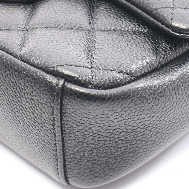 香奈兒 (CHANEL) 絎縫鏈條肩背斜背包 AS2482 黑色皮革 GHW 二手 CC-5