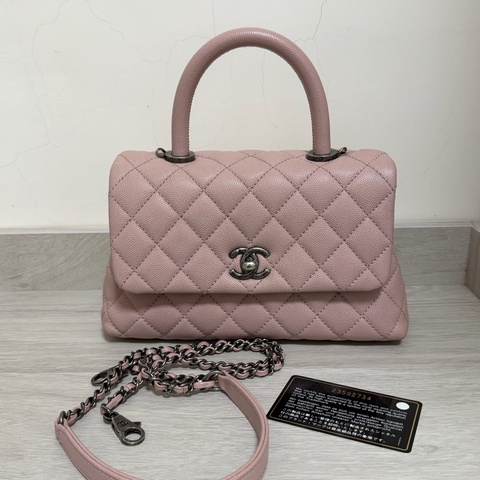 Chanel coco handle 限量 粉紅色