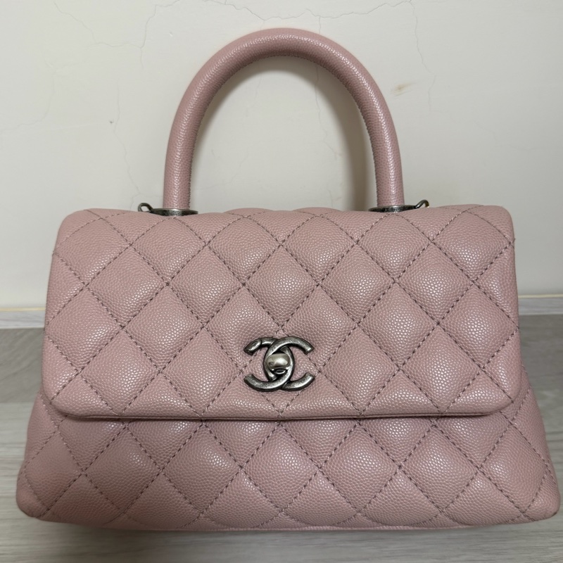 Chanel coco handle 限量 粉紅色-1