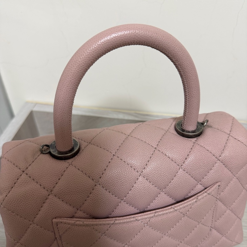 Chanel coco handle 限量 粉紅色-6