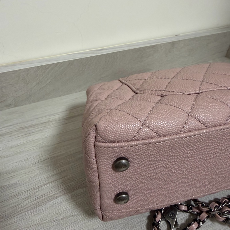 Chanel coco handle 限量 粉紅色-8