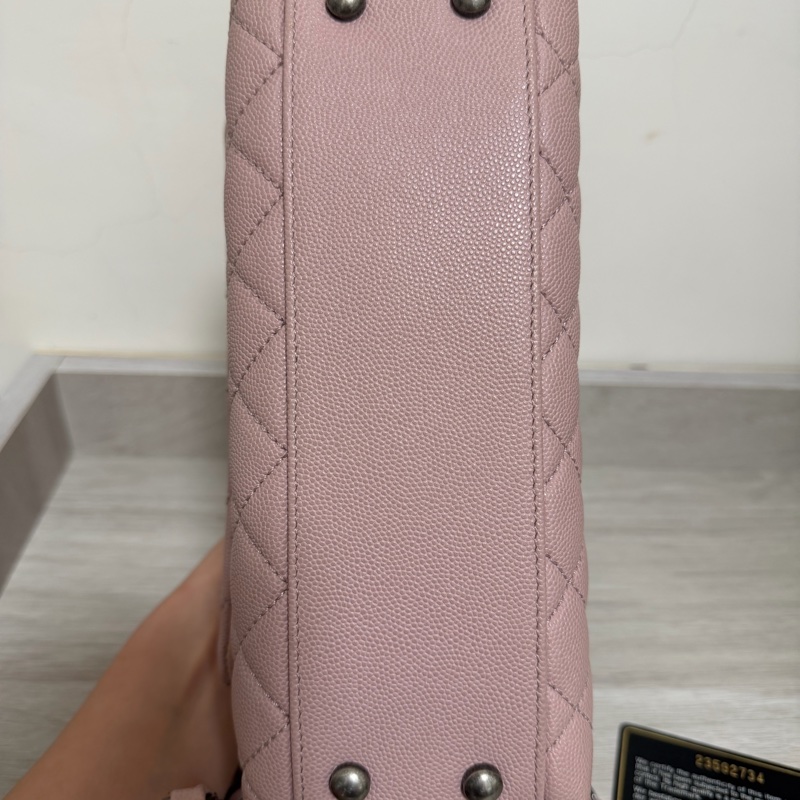 Chanel coco handle 限量 粉紅色-12