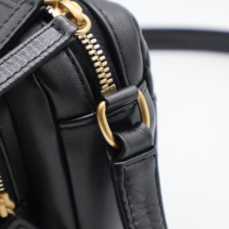 CHANEL 雙口袋炸藥包 - 小號黑金-5