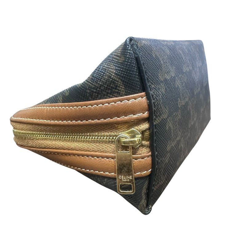 【美收精品】CELINE茶色老花肩背包 4-939-8