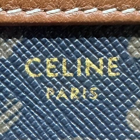 【美收精品】CELINE茶色老花肩背包 4-939-9