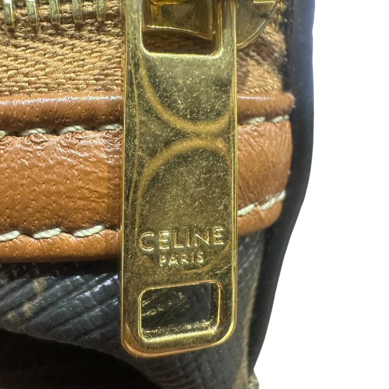 【美收精品】CELINE茶色老花肩背包 4-939-10
