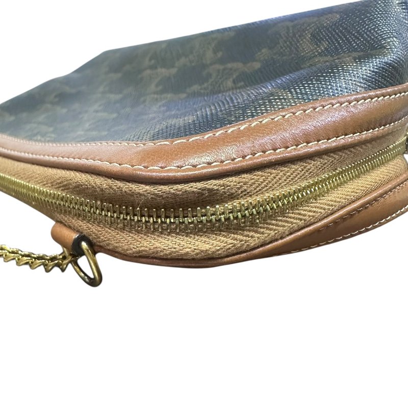 【美收精品】CELINE茶色老花肩背包 4-939-11