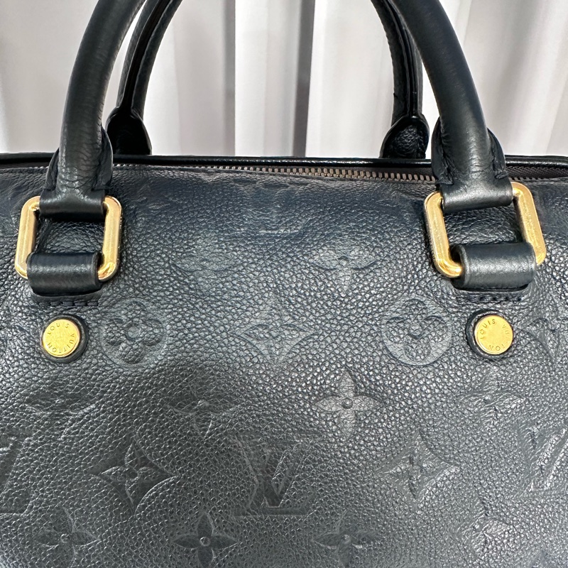 Lv 全皮款老花壓紋 speedy25 波士頓包-1