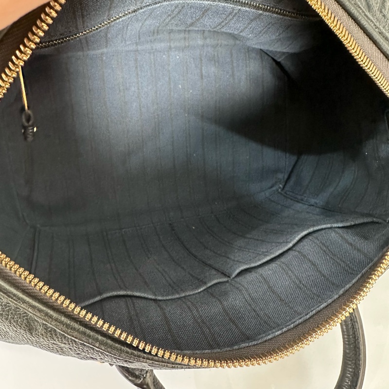 Lv 全皮款老花壓紋 speedy25 波士頓包-3