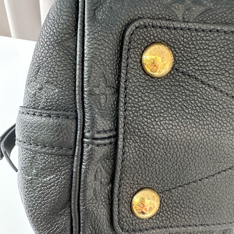 Lv 全皮款老花壓紋 speedy25 波士頓包-4