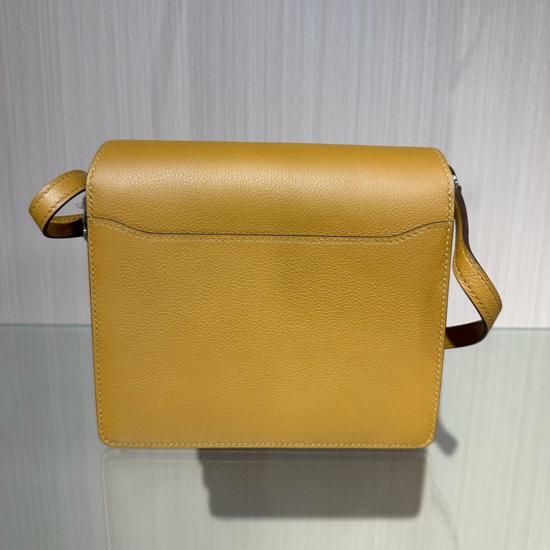 HERMES愛馬仕 Roulis 銀扣 牛皮 單肩包-4