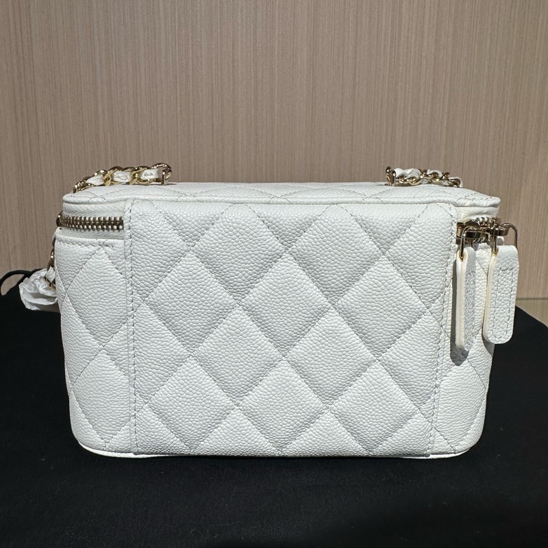 CHANEL香奈兒 24C 顆粒牛皮金扣 單肩包-3