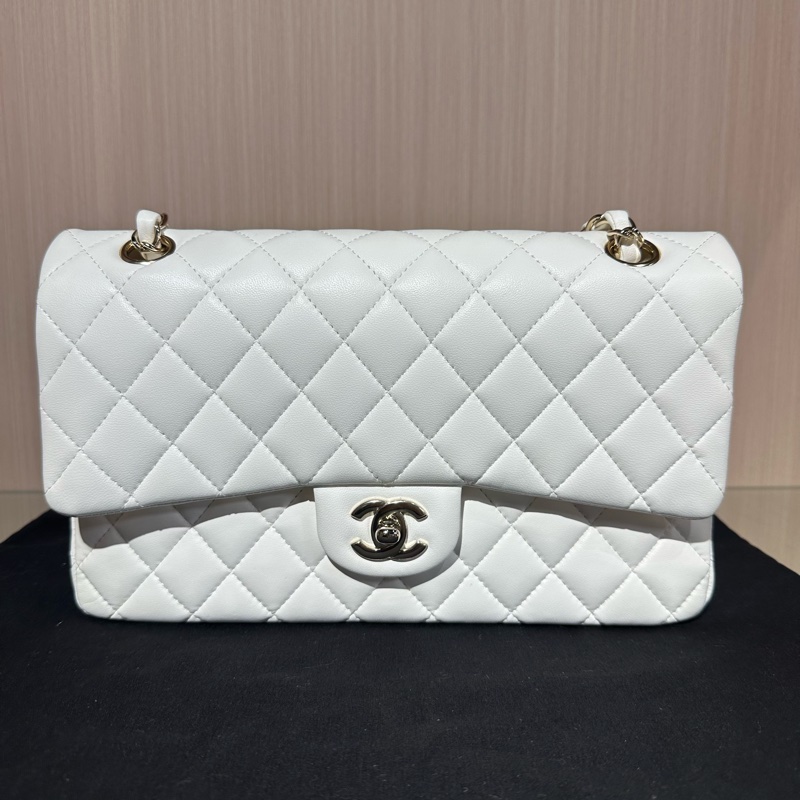 CHANEL香奈兒 Classic Flap CF 菱格 羊皮金扣-0