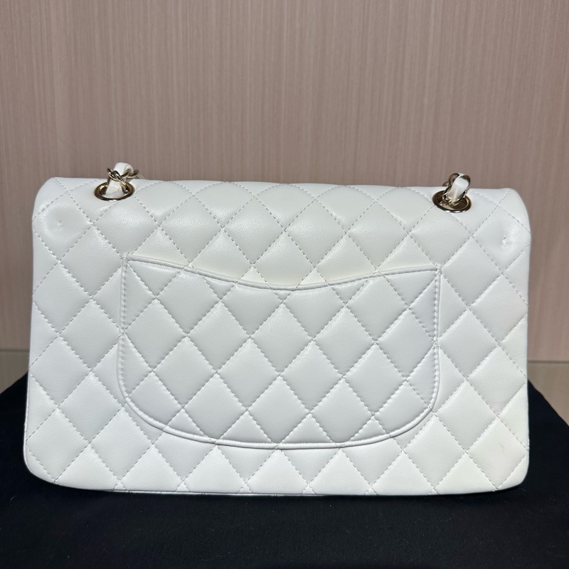 CHANEL香奈兒 Classic Flap CF 菱格 羊皮金扣-3