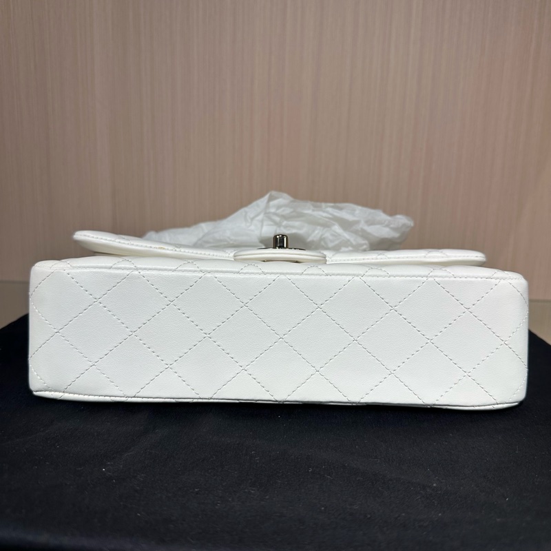 CHANEL香奈兒 Classic Flap CF 菱格 羊皮金扣-4