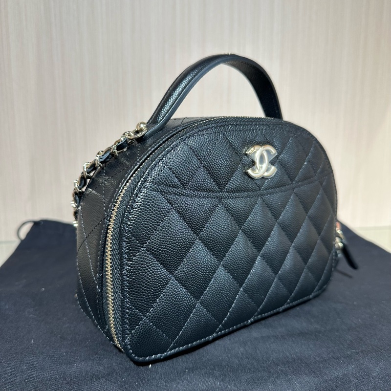 CHANEL 25C新款手提盒子包 荔枝紋牛皮-1