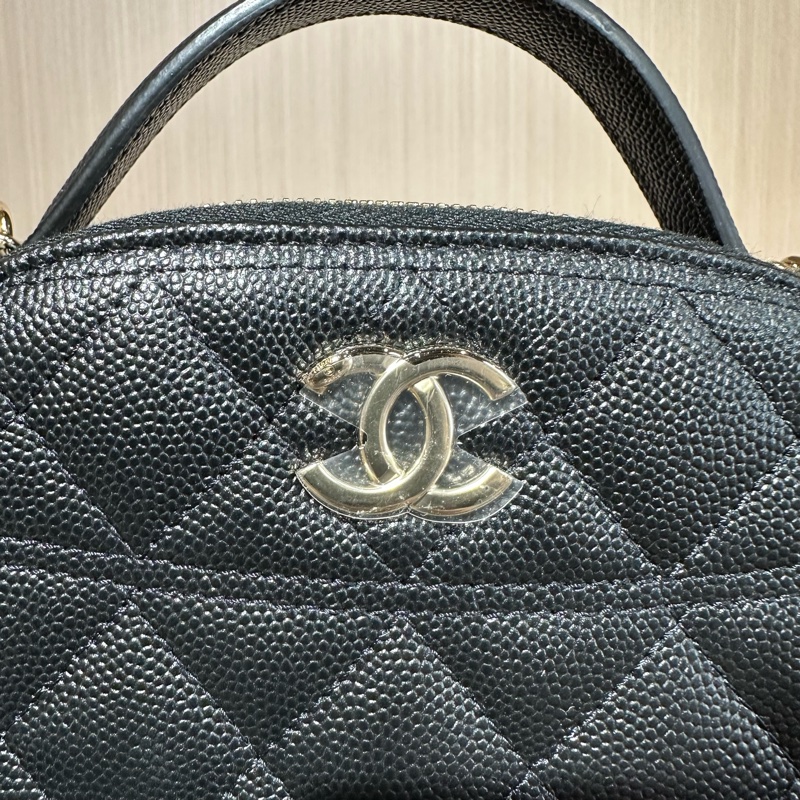 CHANEL 25C新款手提盒子包 荔枝紋牛皮-5