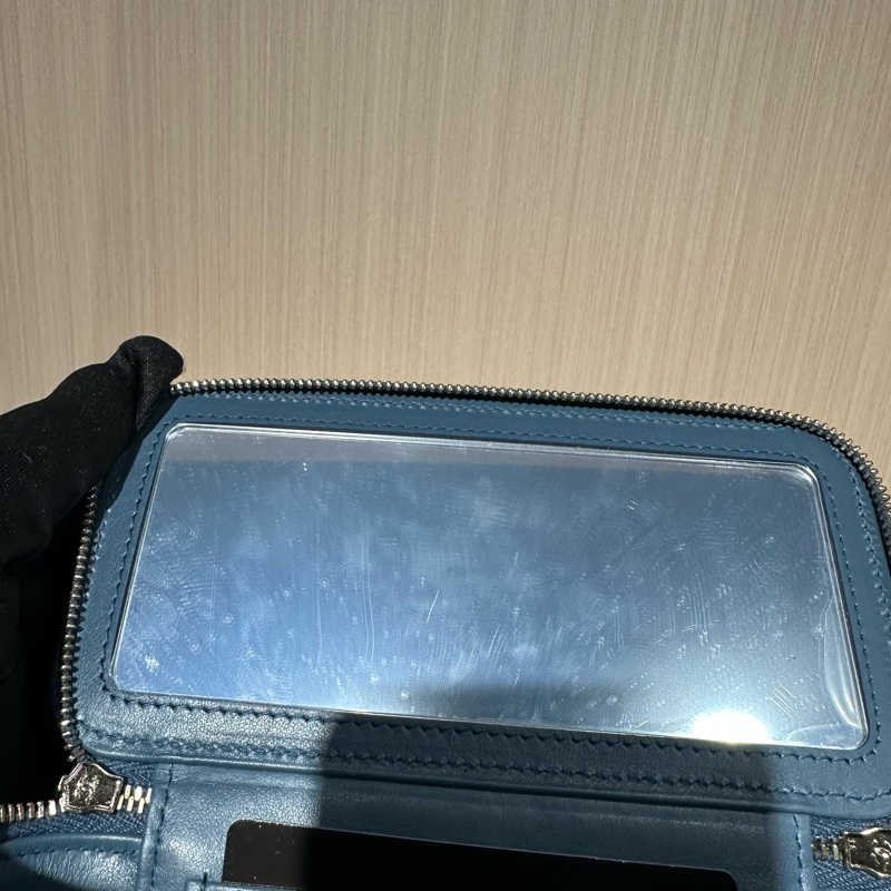 CHANEL香奈兒 菱格小牛皮 方盒子化妝包-6