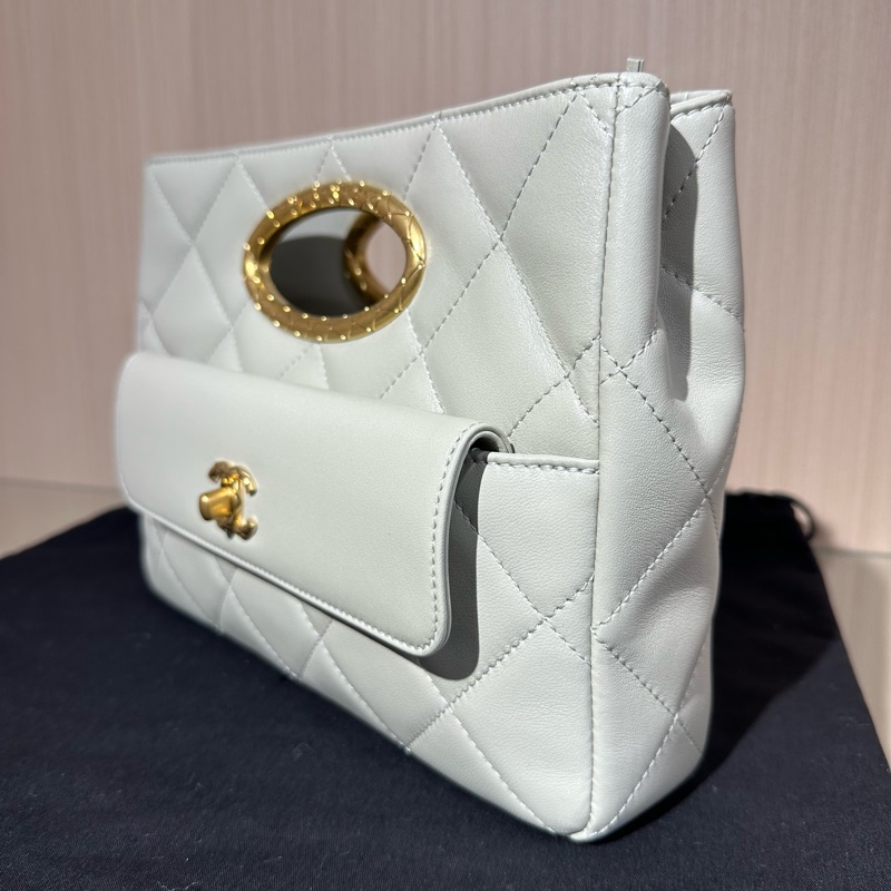 CHANEL香奈儿24B小羊皮 单肩手提包-2