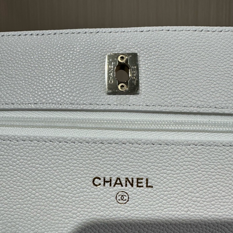 CHANEL香奈兒 22C WOC 菱格金扣 單肩包-6