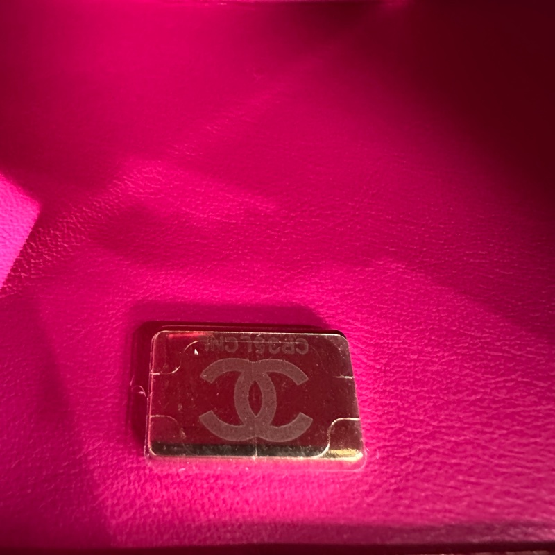 CHANEL香奈兒22k菱格 喀什米爾斜紋軟呢毛呢 化粧包-8