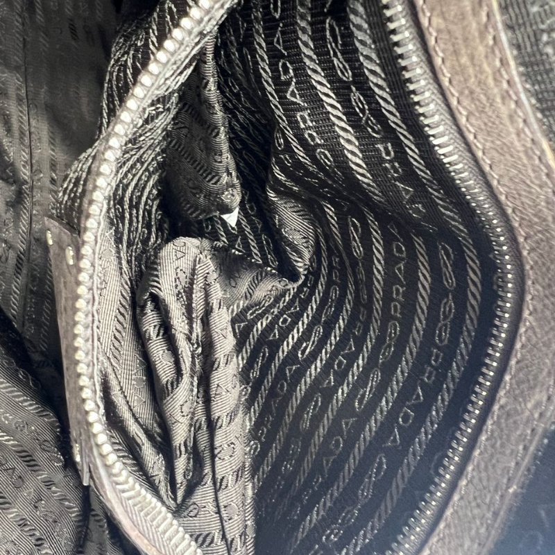 普拉達 做舊漸層皮革托特包-14