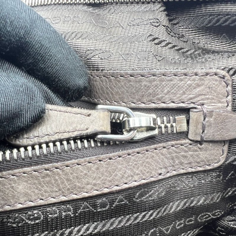 普拉達 做舊漸層皮革托特包-16