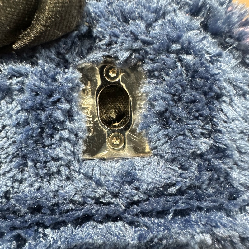 CHANEL香奈兒 菱格皮穿鏈 混合纖維銀扣-6