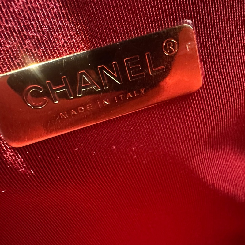 CHANEL香奈兒19bag36 小羊皮超大號黑色-8