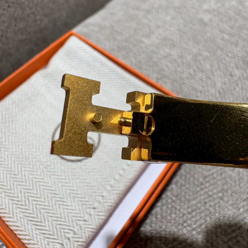 HERMES H LOGO珊瑚橘手環-5