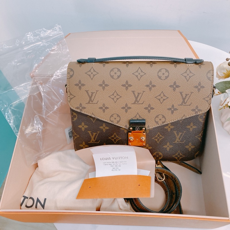 MS0512 LOUIS VUITTON路易威登中號經典花紋信差包包 POCHETTE METIS BAG MM MONOGRAM REVERSE-10