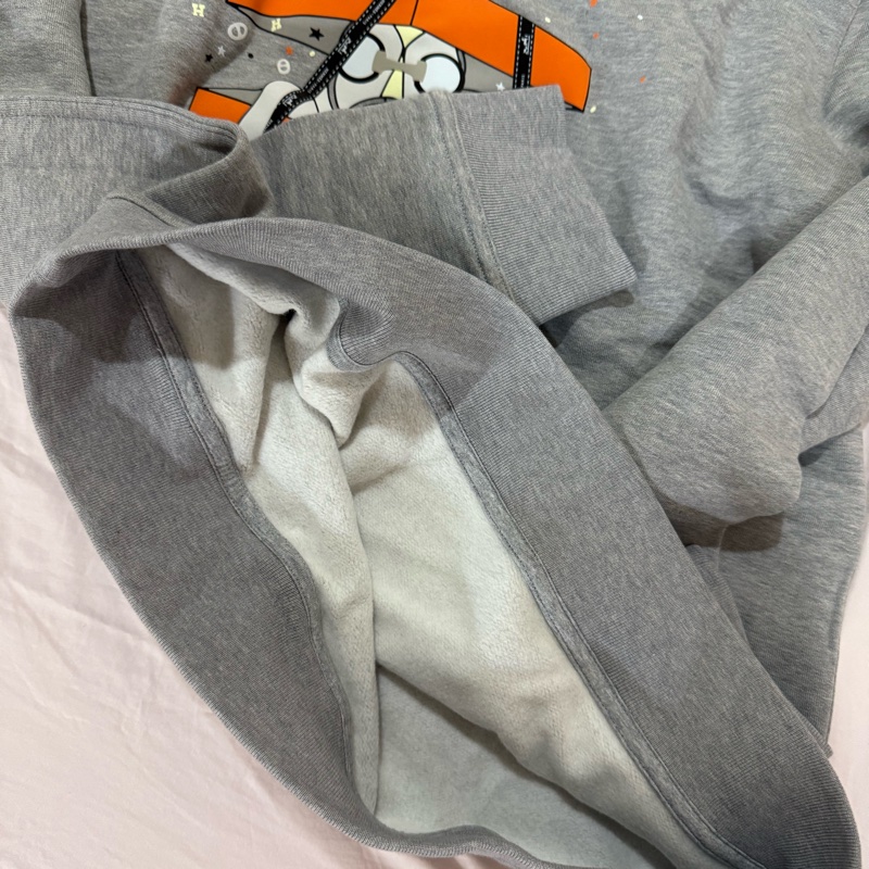 💖Hermes 灰色衛衣 內有刷毛 上衣💖 L號 原價5、6萬-7