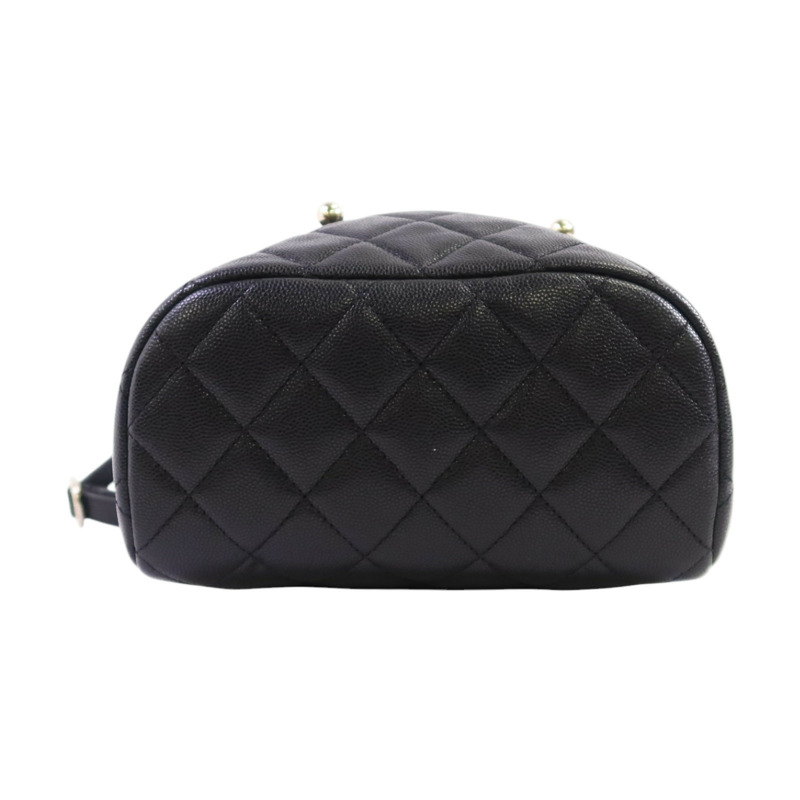 CHANEL 牛皮皮革Backpack金扣鏈帶背包-3