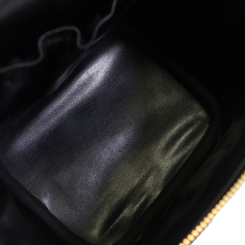CHANEL 牛皮皮革Vanity金扣手挽袋-4