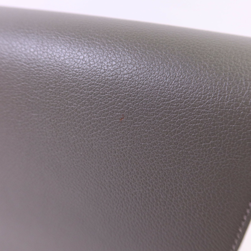 HERMES Evercolor皮革Roulis Mini金扣肩背袋灰色/藍色-15