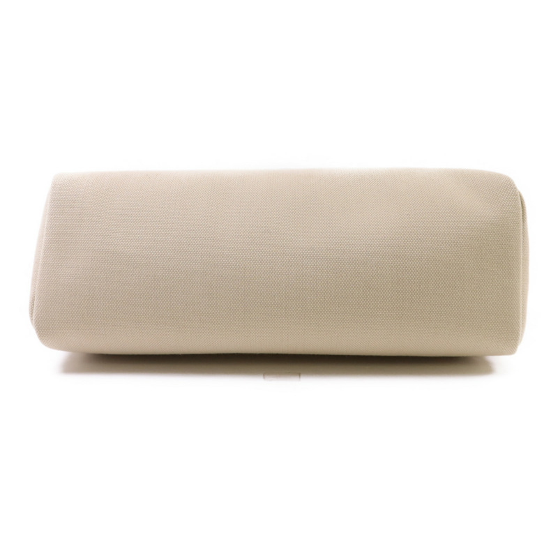 HERMES 帆布Herbag PM銀扣手挽肩背兩用袋Beton//Rouge Sellier-3