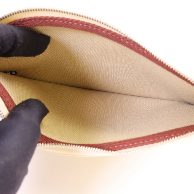 HERMES 帆布Herbag PM銀扣手挽肩背兩用袋Beton//Rouge Sellier-10