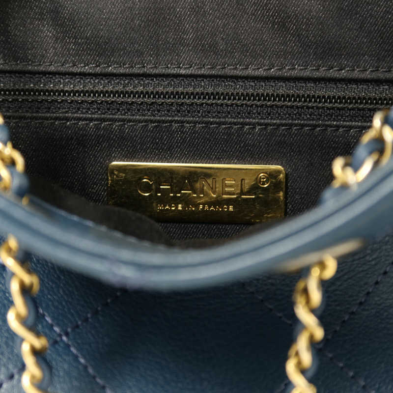 CHANEL 牛皮皮革Chain Shoulder鏈帶肩背袋-5