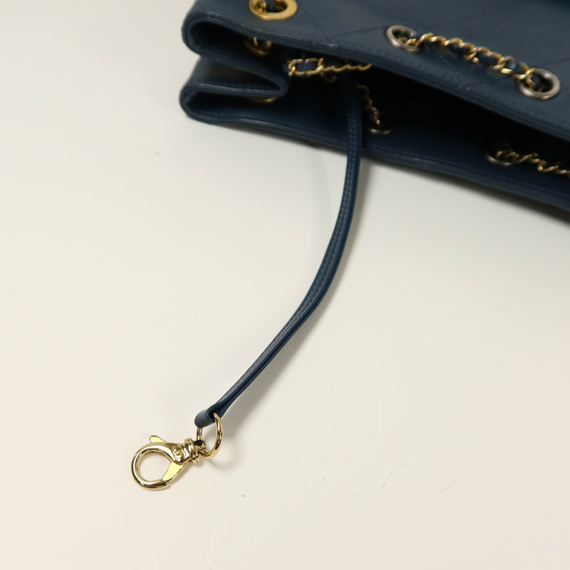 CHANEL 牛皮皮革Chain Shoulder鏈帶肩背袋-14