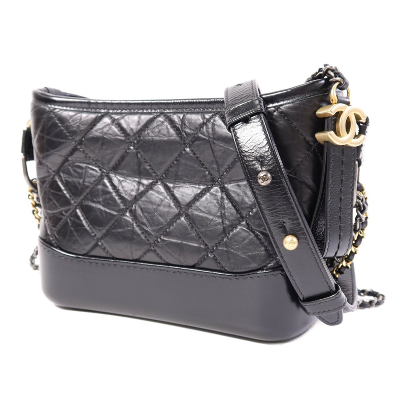 CHANEL 牛皮皮革Gabrielle Small鏈帶肩背袋-2