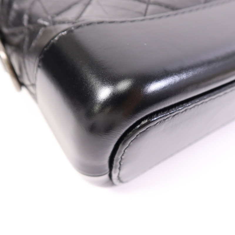 CHANEL 牛皮皮革Gabrielle Small鏈帶肩背袋-10