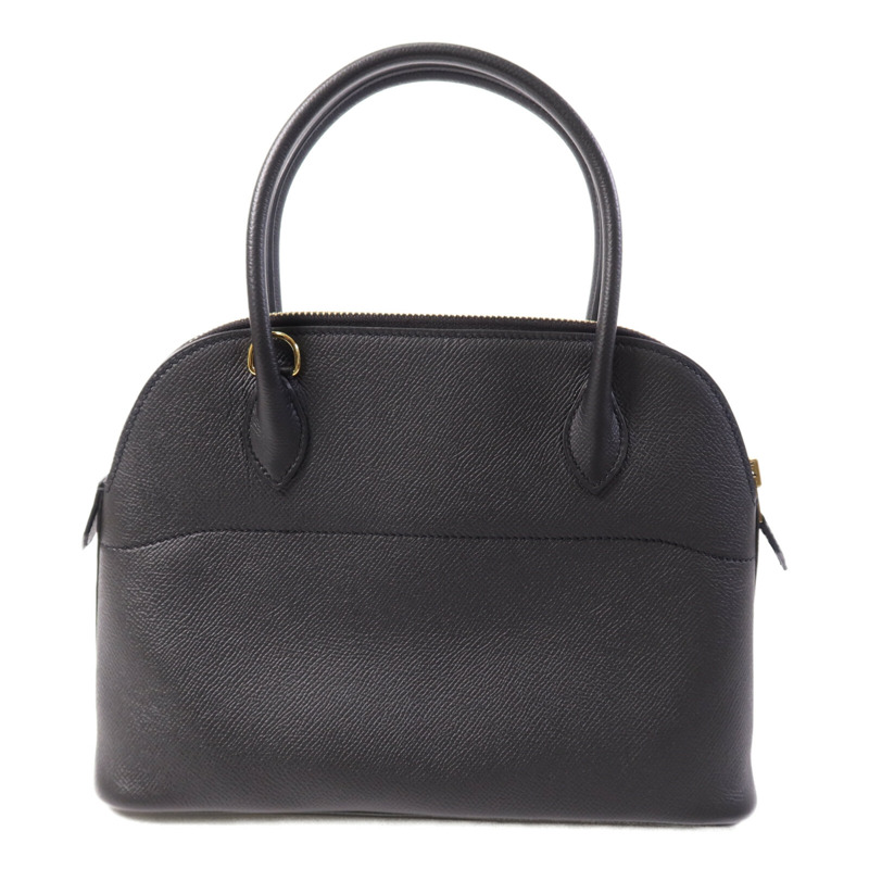 HERMES Epsom皮革Bolide 27金扣手挽肩背兩用袋Noir-1