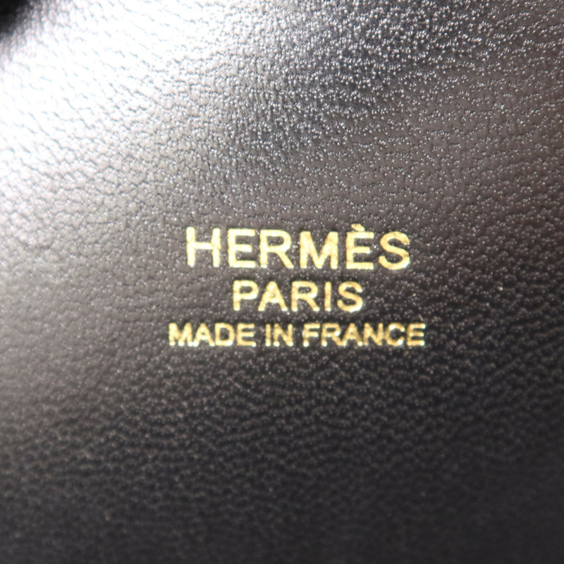 HERMES Epsom皮革Bolide 27金扣手挽肩背兩用袋Noir-5