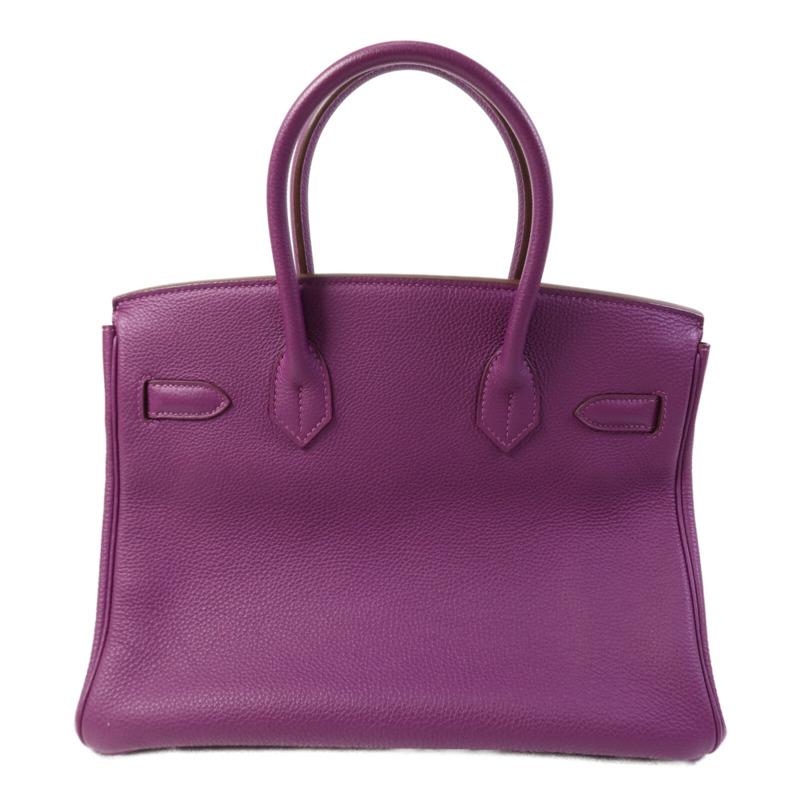 HERMES Togo皮革Birkin 30銀扣手挽袋-1