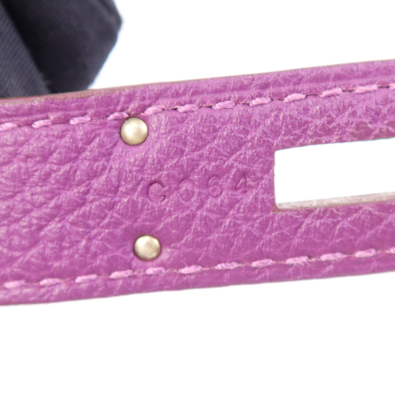 HERMES Togo皮革Birkin 30銀扣手挽袋-5