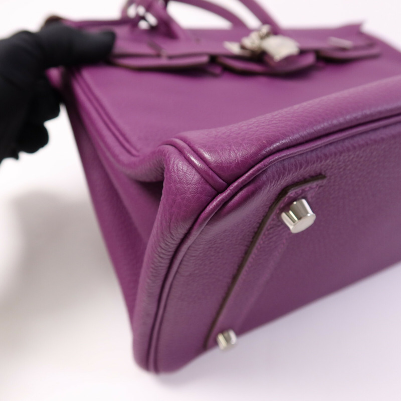 HERMES Togo皮革Birkin 30銀扣手挽袋-9