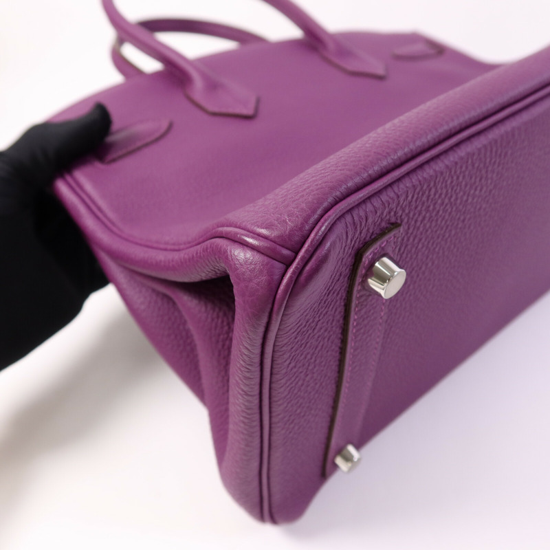 HERMES Togo皮革Birkin 30銀扣手挽袋-11